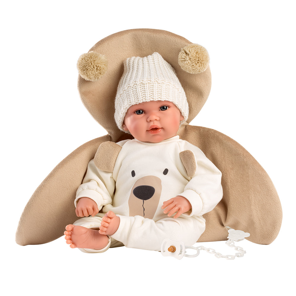 mu-ecas-llorens-baby-osito-blanco-mu-eco-reci-n-nacido-con-sonido-36-cm-pijama-o image 3