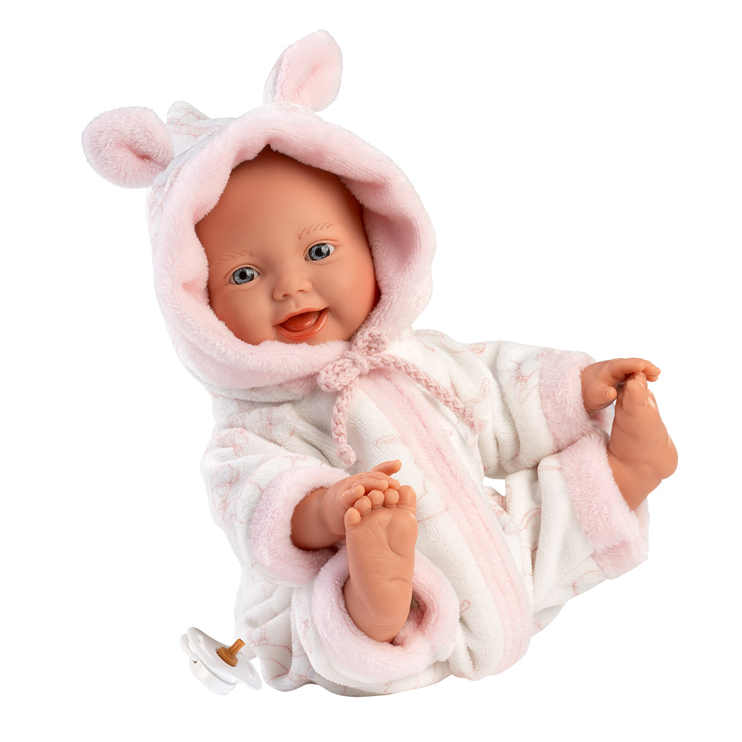 mu-ecas-llorens-little-baby-little-girl-32-cm-blandita-pijama-orejitas image 3