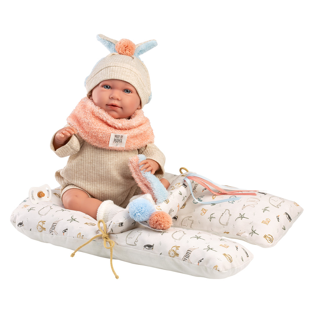 mu-ecas-llorens-mimi-llorona-42-cm-beb-que-llora-con-coj-n-de-juegos image 2