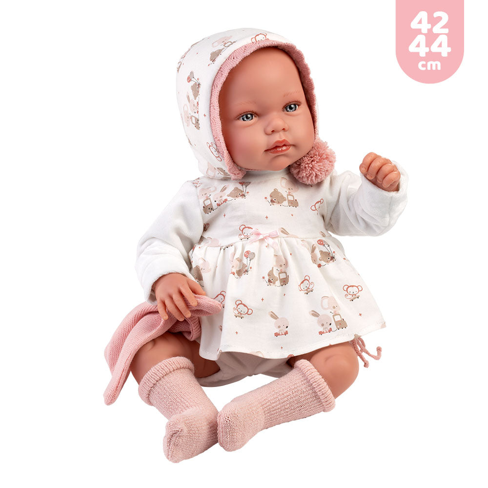 mu-ecas-llorens-vestido-y-complementos-reci-n-nacido-42-44-cm image 2