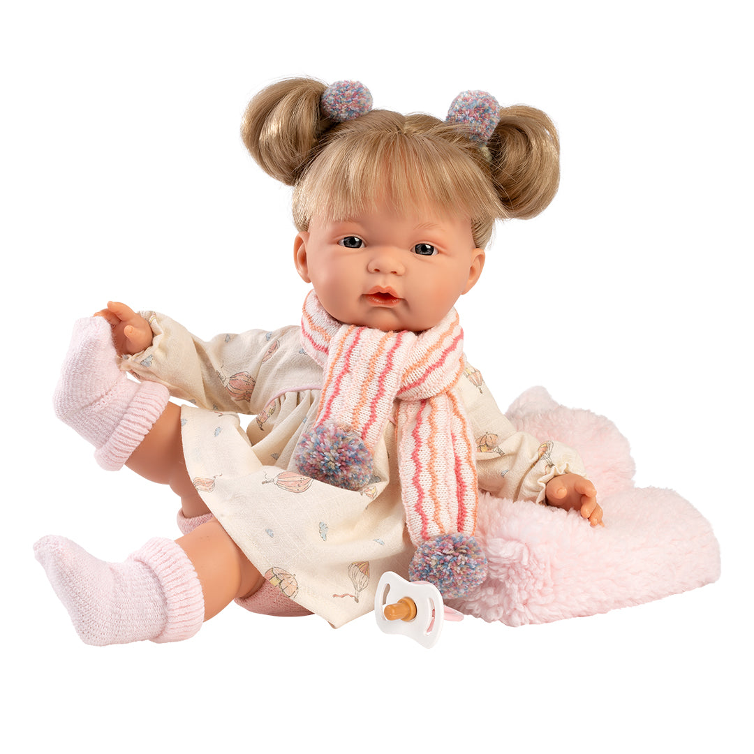 mu-ecas-llorens-joelle-llorona-38-cm-los-llorones-con-chaleco-rosa image 3