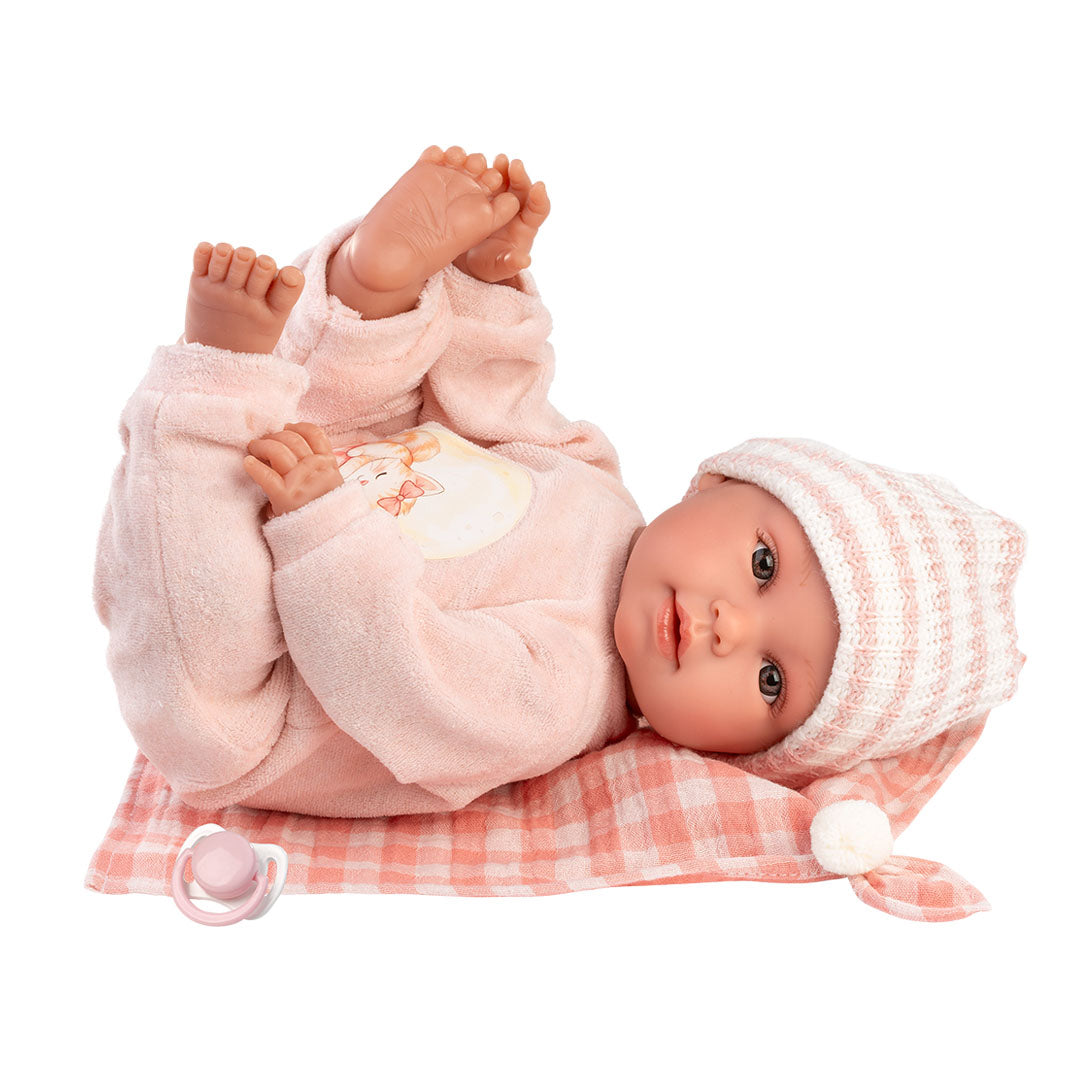 mu-ecas-llorens-olivia-llorona-con-toquilla-mu-eca-reci-n-nacida-que-llora-38-cm image 2