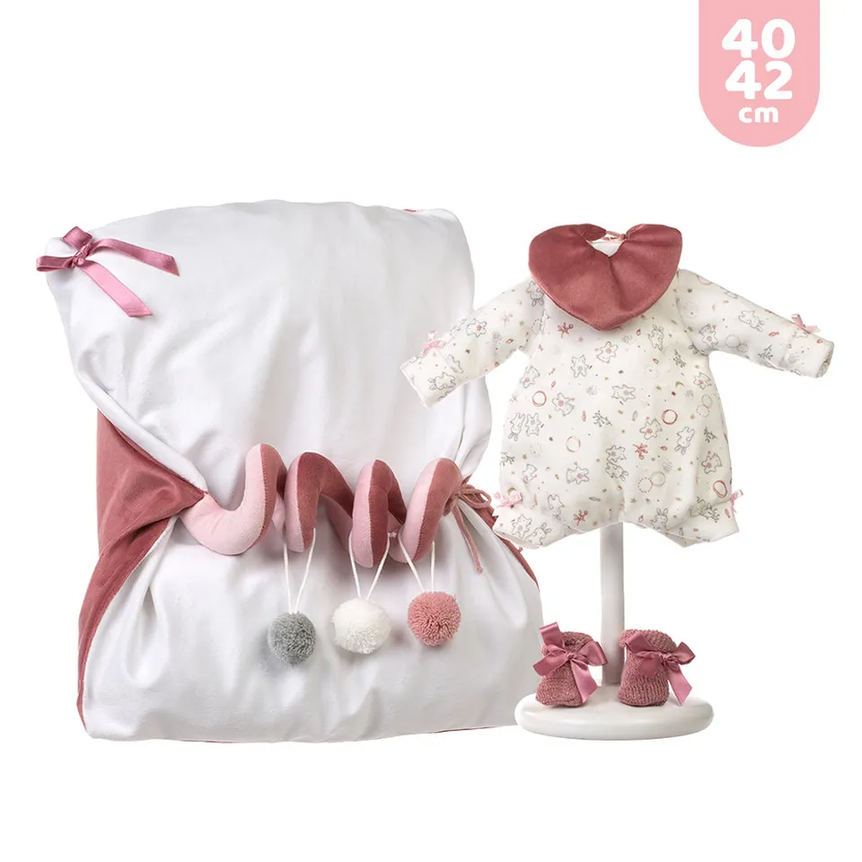 mu-ecas-llorens-vestido-y-complemento-para-reci-n-nacido-42-cm-con-coj-n-juegos image 1