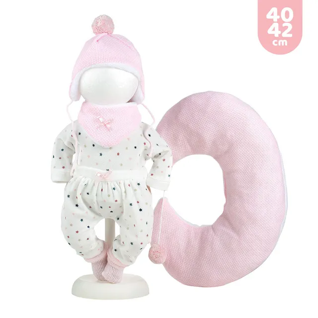 mu-ecas-llorens-vestido-para-reci-n-nacido-40-42-cm-pijama-con-coj-n-luna-5-piez image 1