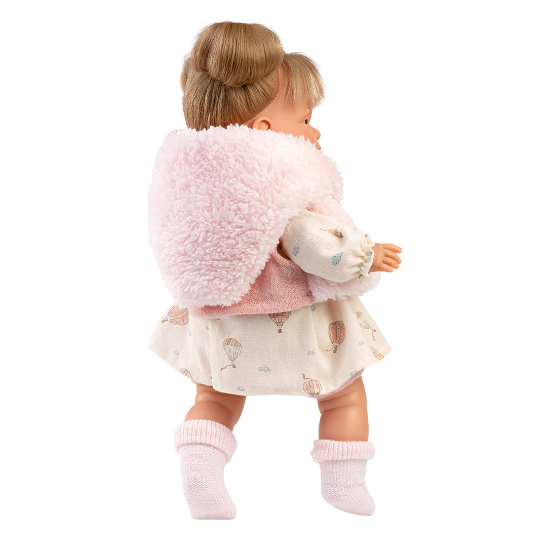 mu-ecas-llorens-joelle-llorona-38-cm-los-llorones-con-chaleco-rosa image 2