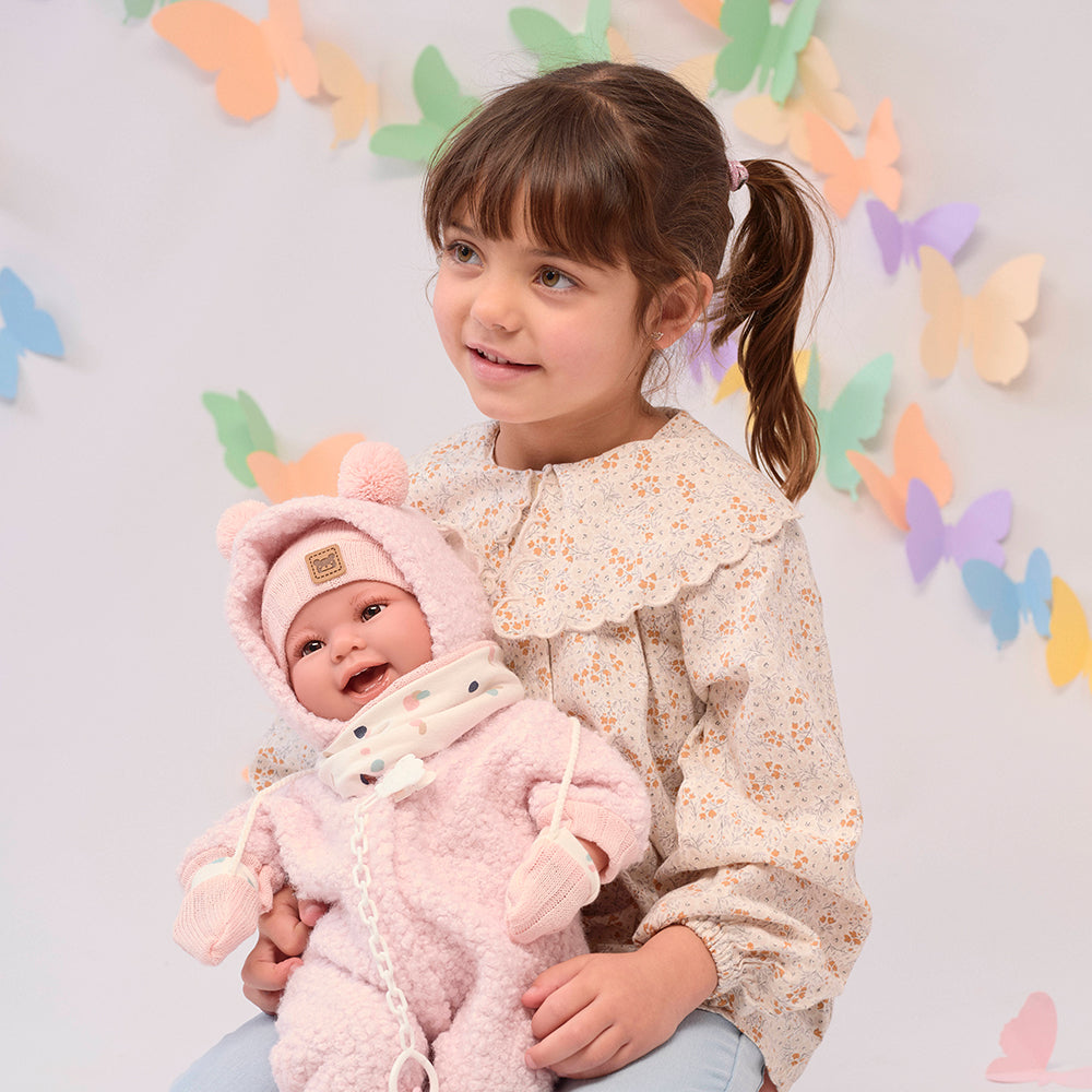 mu-ecas-llorens-tala-sonrisas-44-cm-beb-que-r-e-con-buzo-rosa image 4