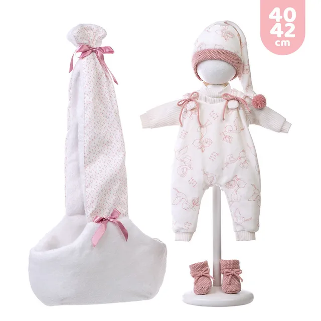 mu-ecas-llorens-conjunto-para-reci-n-nacido-de-40-42-cm-portabeb-bandolera-pelel image 1