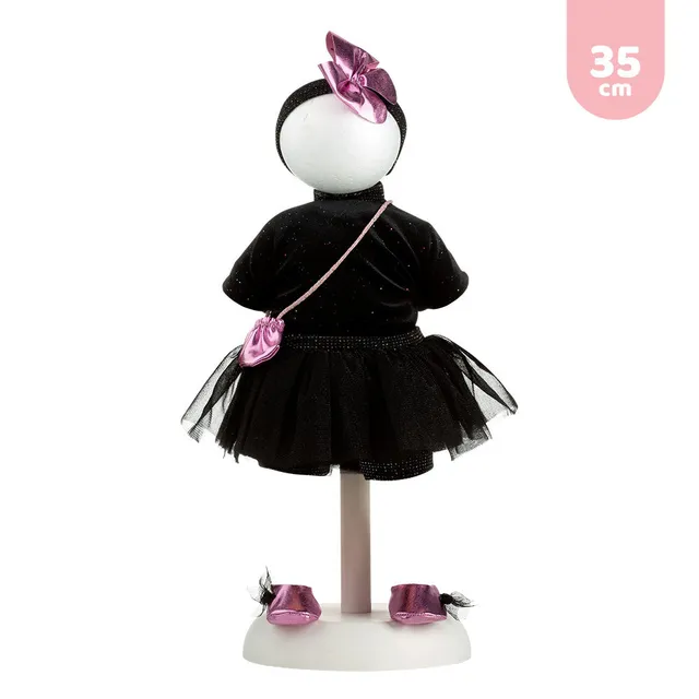 mu-ecas-llorens-vestido-para-lindas-mu-ecas-35-cm-conjunto-negro-con-tul image 1