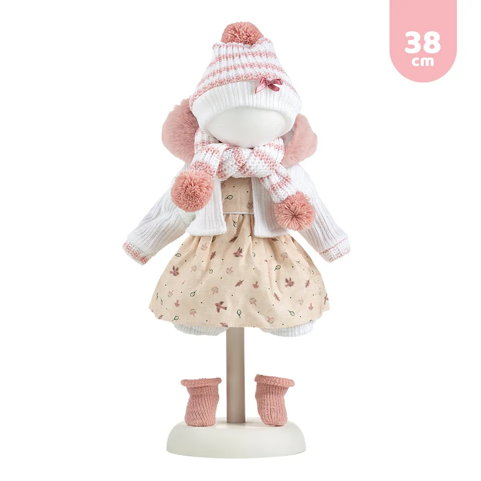 mu-ecas-llorens-conjunto-para-beb-s-llorones-de-38-cm-vestido-manga-larga-chalec image 1