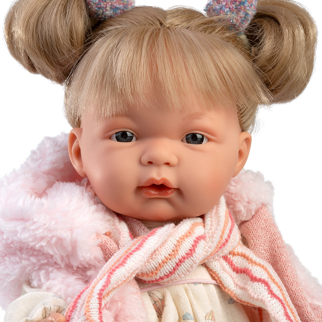 mu-ecas-llorens-joelle-llorona-38-cm-los-llorones-con-chaleco-rosa image 4
