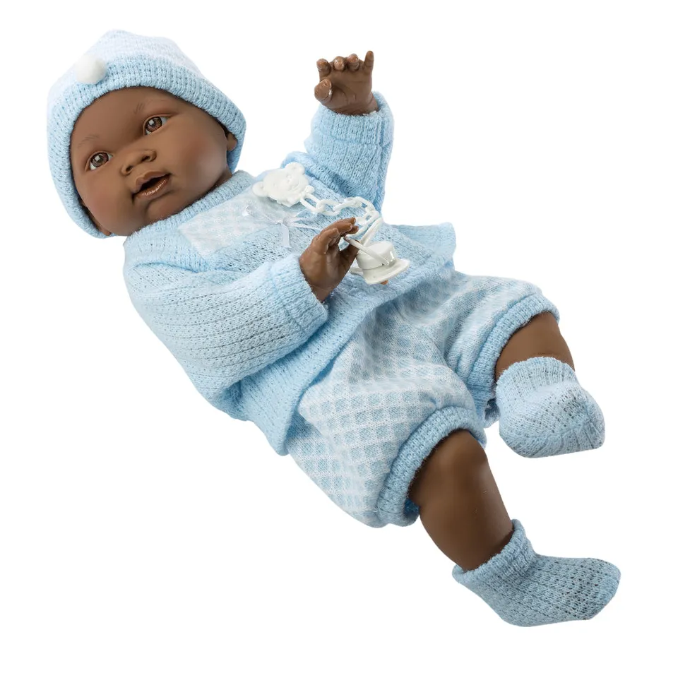 mu-ecas-llorens-reci-n-nacidos-45-cm-beb-noe-pijama-celeste-articulado image 1