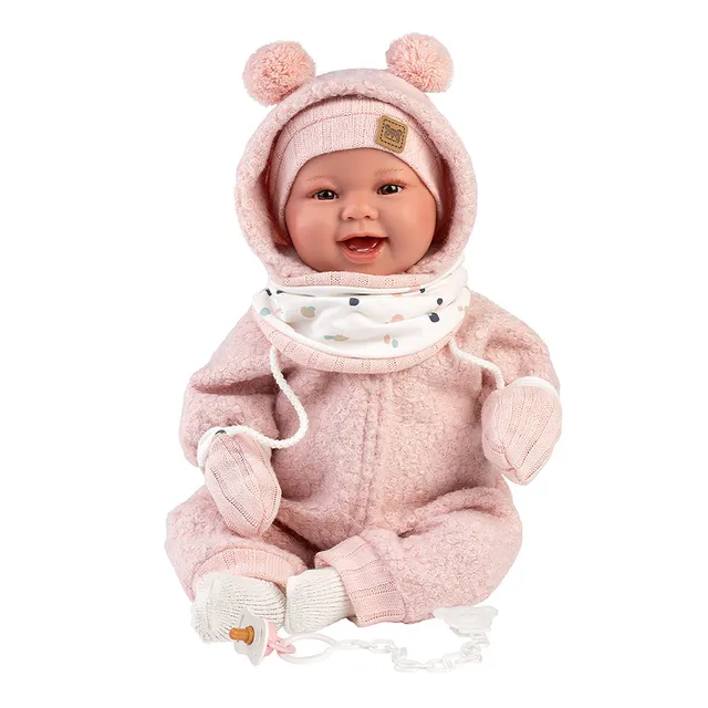 mu-ecas-llorens-tala-sonrisas-44-cm-beb-que-r-e-con-buzo-rosa image 1