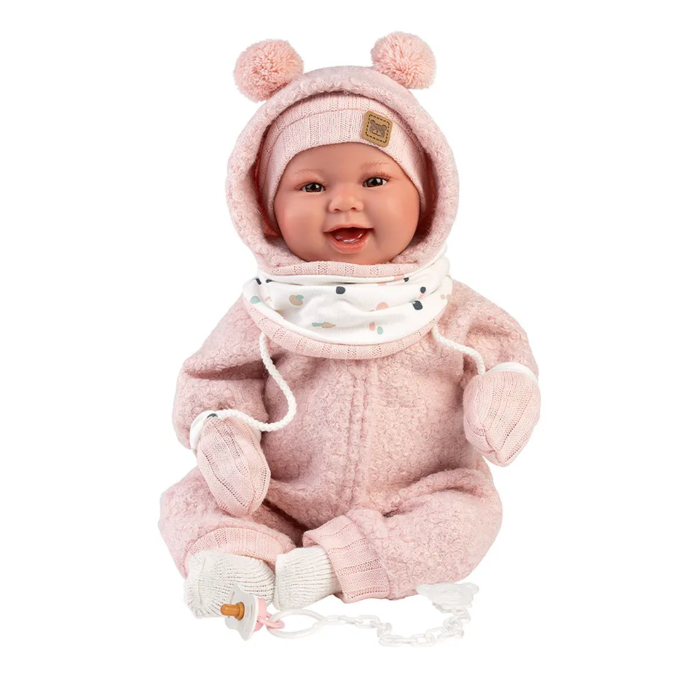mu-ecas-llorens-tala-sonrisas-44-cm-beb-que-r-e-con-buzo-rosa image 1