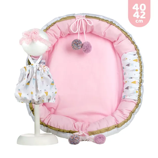 mu-ecas-llorens-conjunto-de-pelele-de-verano-diadema-y-camita-de-juegos-para-mu- image 1