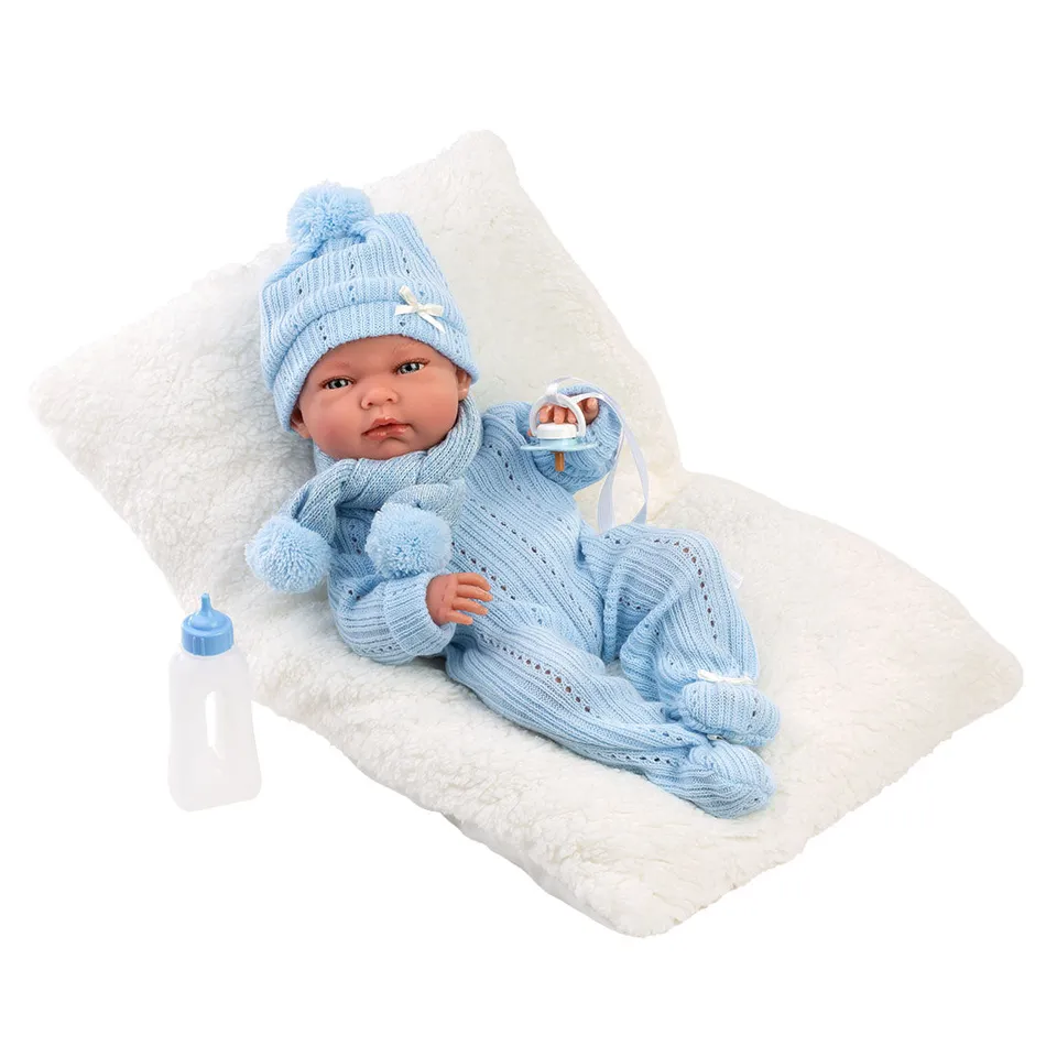mu-ecas-llorens-nico-40-cm-reci-n-nacido-articulado-suave-con-coj-n image 1