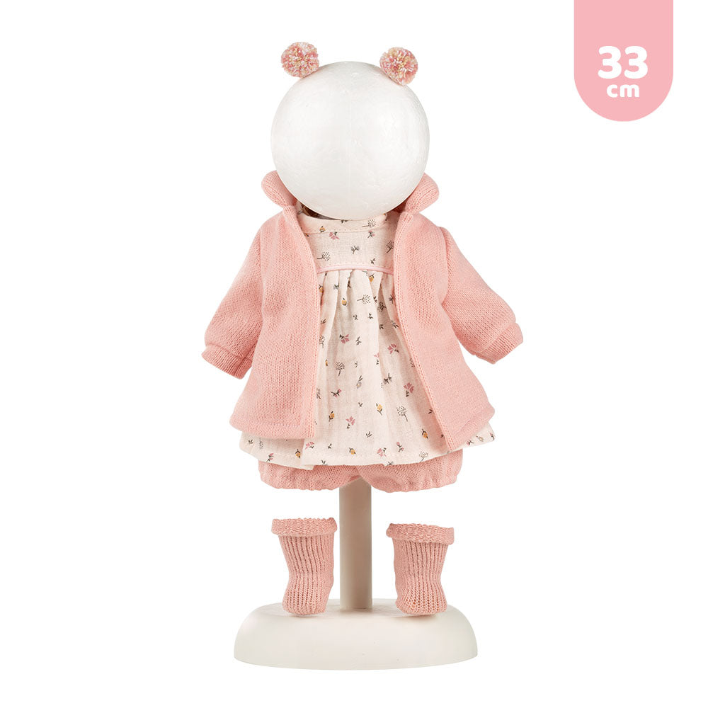 mu-ecas-llorens-conjunto-llorones-33-cm-vestido-con-chaqueta-lana-y-accesorios image 1