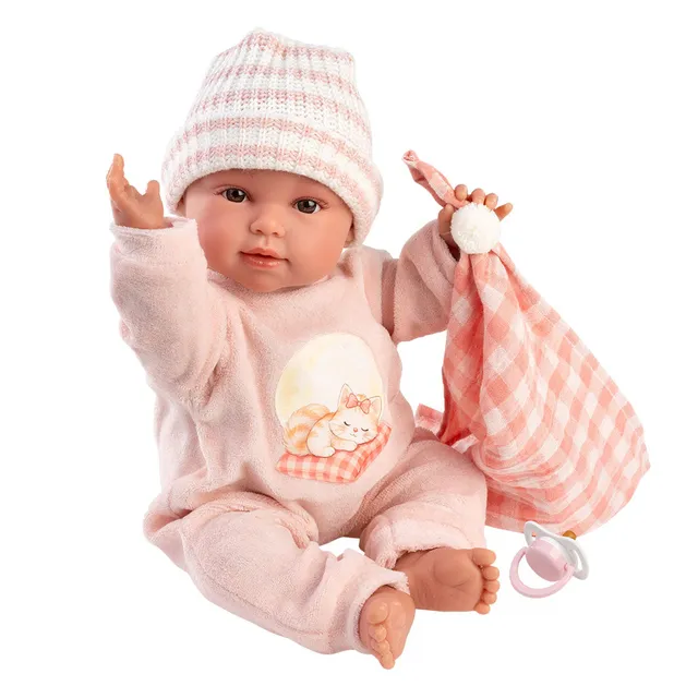 mu-ecas-llorens-olivia-llorona-con-toquilla-mu-eca-reci-n-nacida-que-llora-38-cm image 1