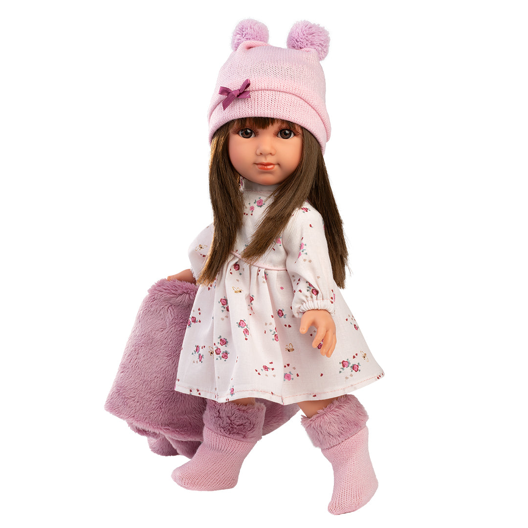 mu-ecas-llorens-sara-35-cm-mu-eca-las-lindas-mu-ecas-con-capa-rosa image 3