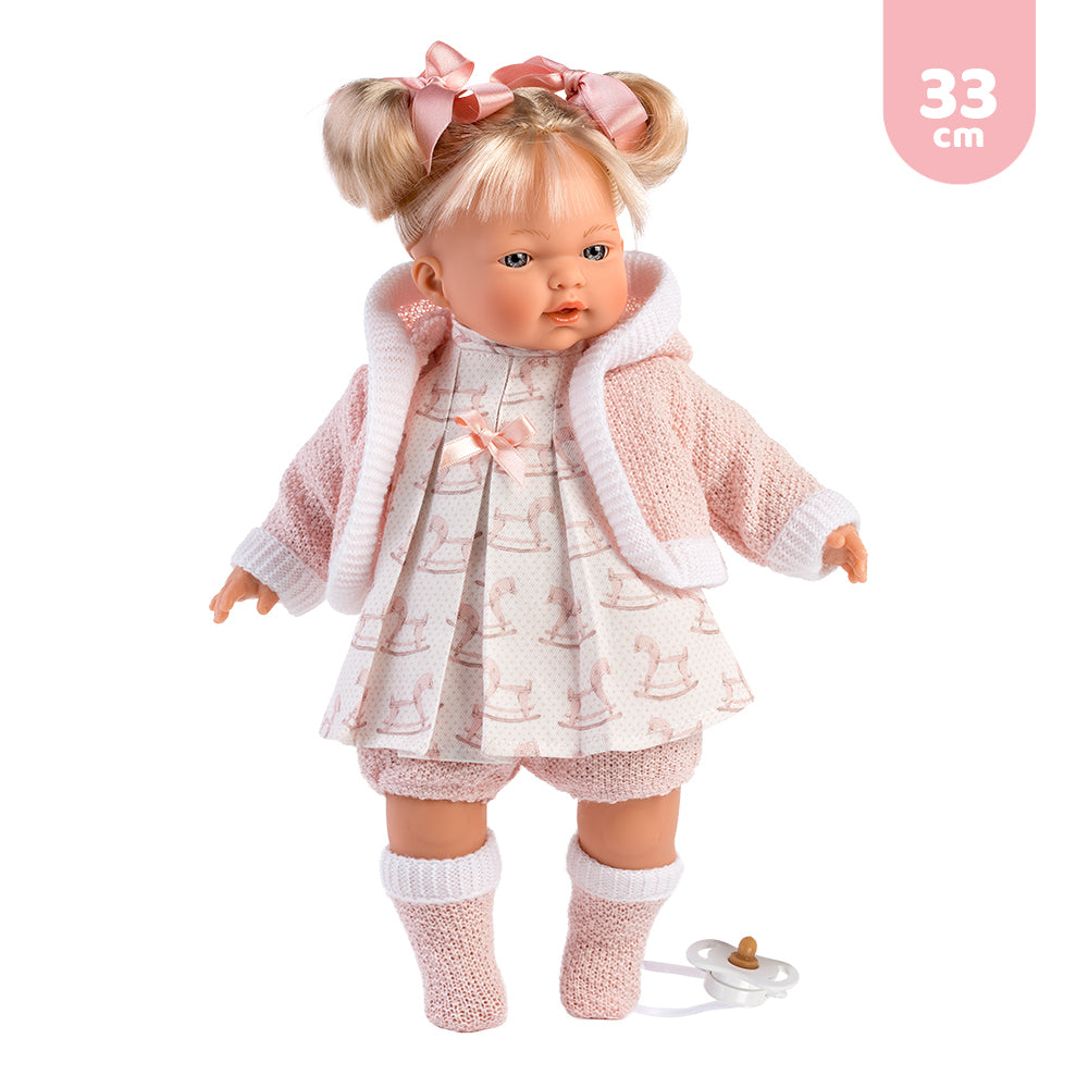mu-ecas-llorens-vestido-para-mu-ecas-lloronas-de-33-cm-conjunto-rosa-con-chaquet image 2
