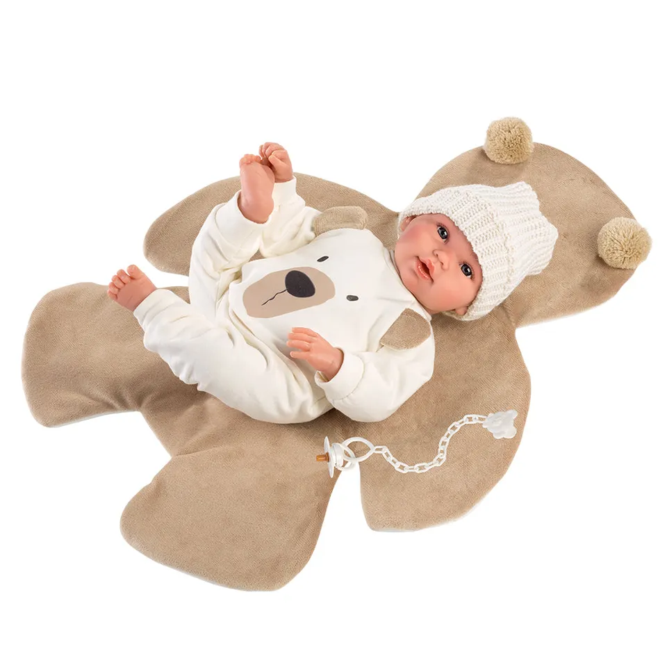 mu-ecas-llorens-baby-osito-blanco-mu-eco-reci-n-nacido-con-sonido-36-cm-pijama-o image 1