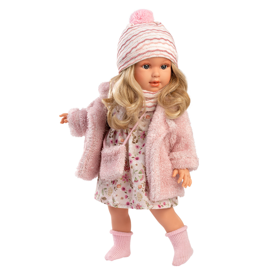 mu-ecas-llorens-las-lindas-mu-ecas-luc-a-40-cm-con-abrigo-rosa image 2