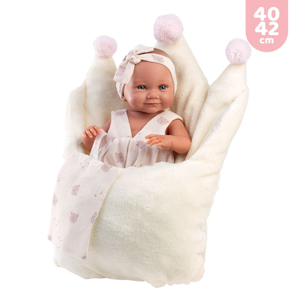 mu-ecas-llorens-conjunto-para-reci-n-nacido-de-40-42-cm-saco-corona-pelele-de-ve image 2