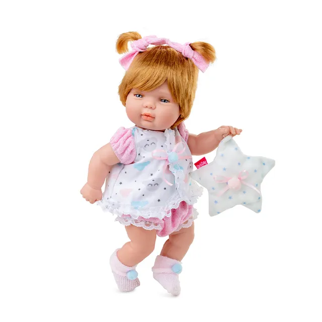 berjuan-baby-smile-ref-0490-mu-eco-articulado-de-vinilo-de-30-cm-con-manta-o-dou image 1