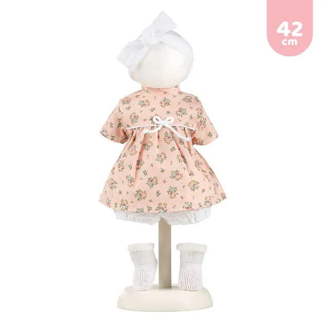 mu-ecas-llorens-vestido-para-beb-s-llorones-42-cm-vestido-estampado-con-cinta image 1