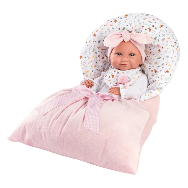 mu-ecas-llorens-beb-tina-40-cm-con-saquito-rosa image 1