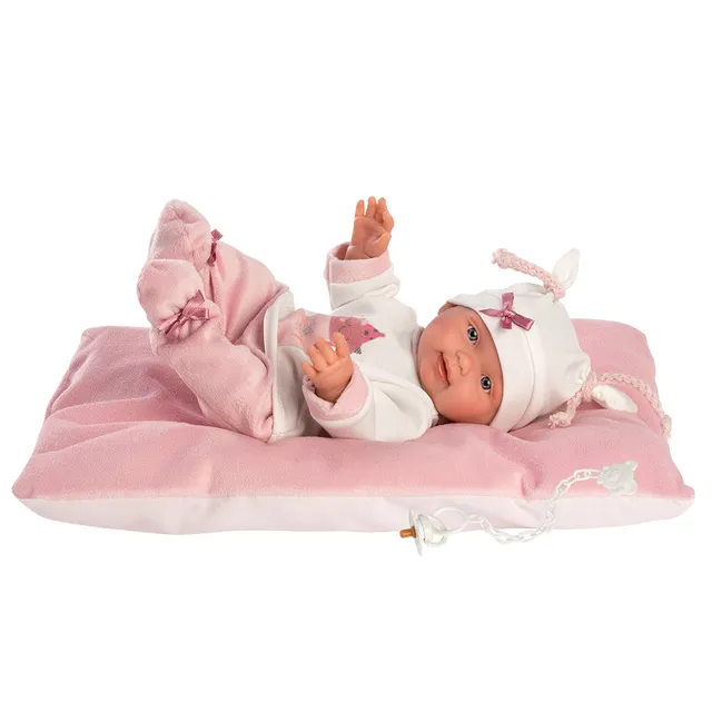 mu-ecas-llorens-bebita-say-boo-boo-26-cm-reci-n-nacido-articulado-suave-con-coj- image 1