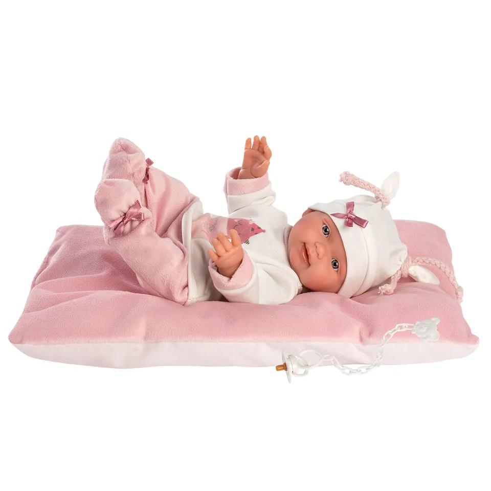 mu-ecas-llorens-bebita-say-boo-boo-26-cm-reci-n-nacido-articulado-suave-con-coj- image 1