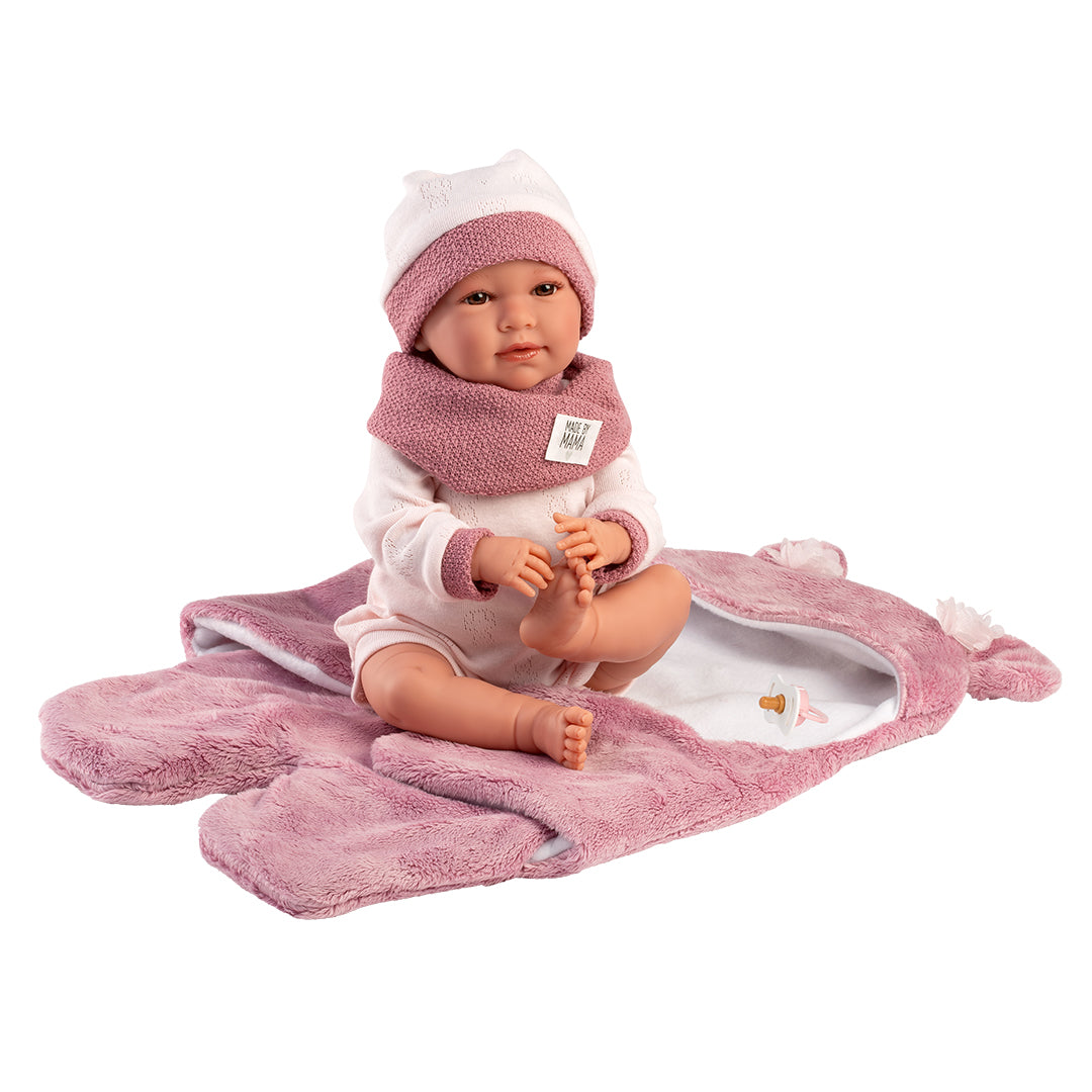 mu-ecas-llorens-mimi-llorona-42-cm-reci-n-nacida-con-saquito-cambiador-osito image 3