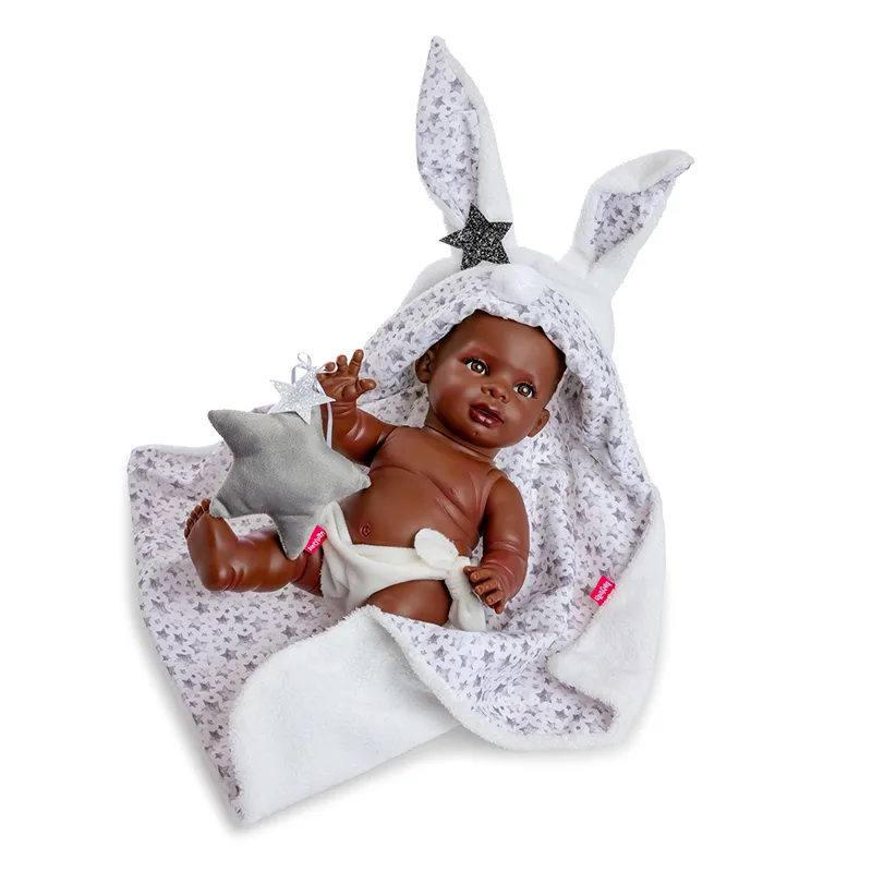 berjuan-andrea-baby-mu-eca-articulada-de-vinilo-38-cm-con-peluche-incluido image 1