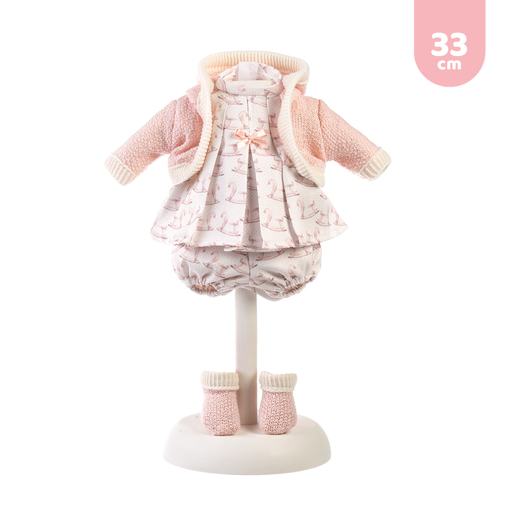 mu-ecas-llorens-vestido-para-mu-ecas-lloronas-de-33-cm-conjunto-rosa-con-chaquet image 3