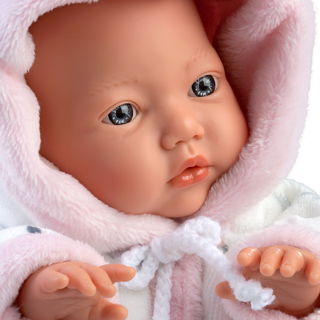 mu-ecas-llorens-little-baby-32-cm-mu-eca-little-girl-pijama-con-orejas image 4
