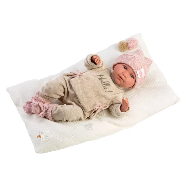 mu-ecas-llorens-beb-mimi-hello-42-cm-que-llora-con-coj-n-y-sonidos image 1