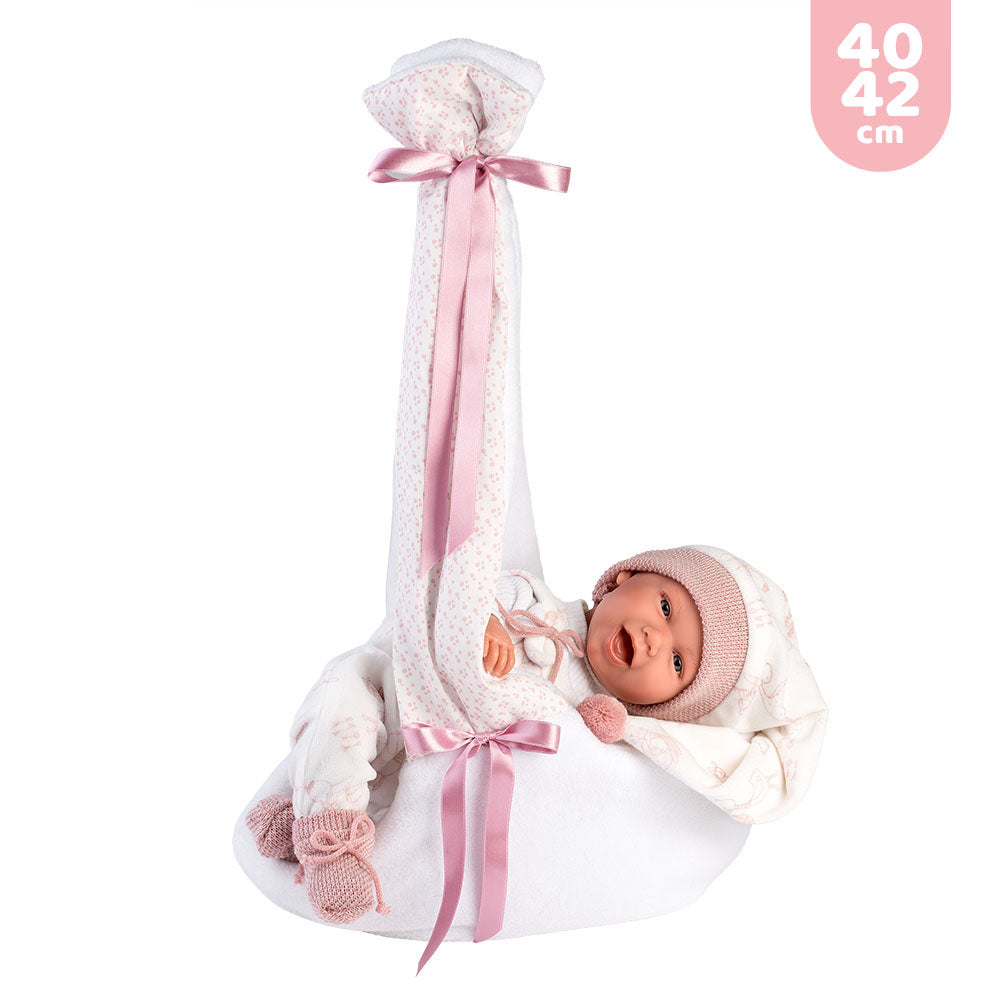 mu-ecas-llorens-conjunto-para-reci-n-nacido-de-40-42-cm-portabeb-bandolera-pelel image 2