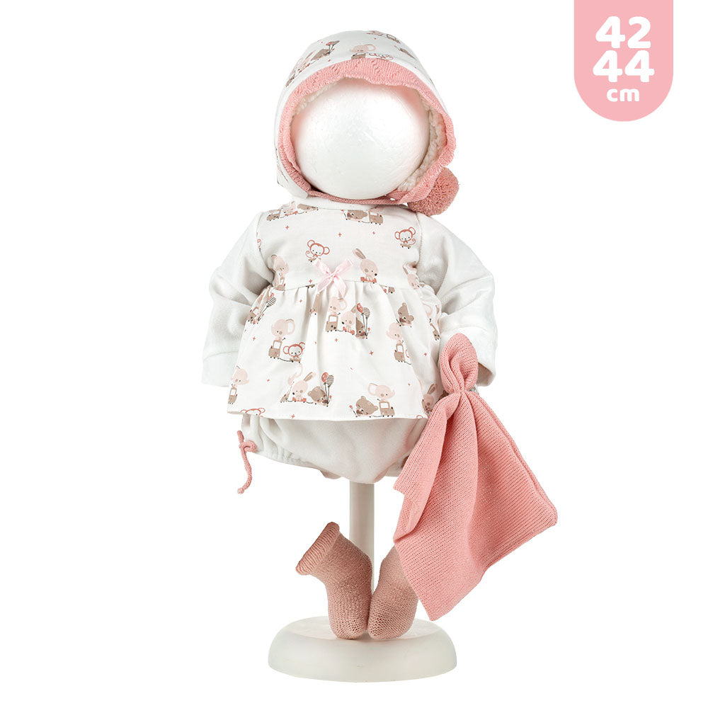 mu-ecas-llorens-vestido-y-complementos-reci-n-nacido-42-44-cm image 1