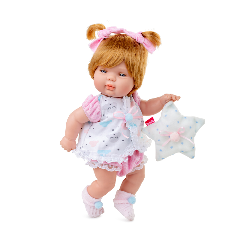 berjuan-baby-smile-ref-0490-mu-eco-articulado-de-vinilo-de-30-cm-con-manta-o-dou image 1