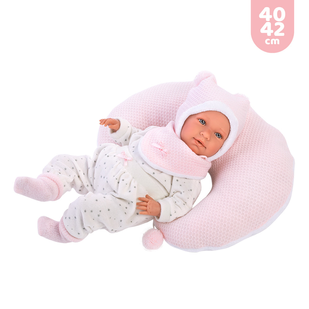 conjunto-de-vestido-y-complementos-para-reci-n-nacido-de-42-cm-mu-ecas-llorens image 2