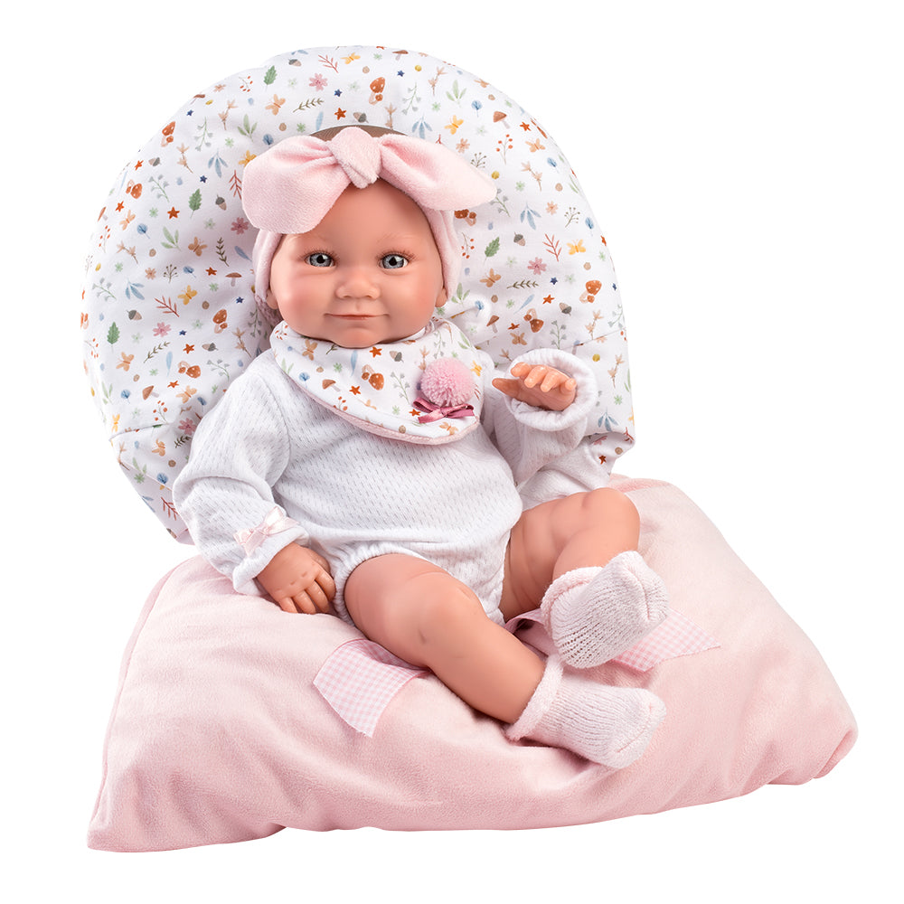 mu-ecas-llorens-beb-tina-40-cm-con-saquito-rosa image 3