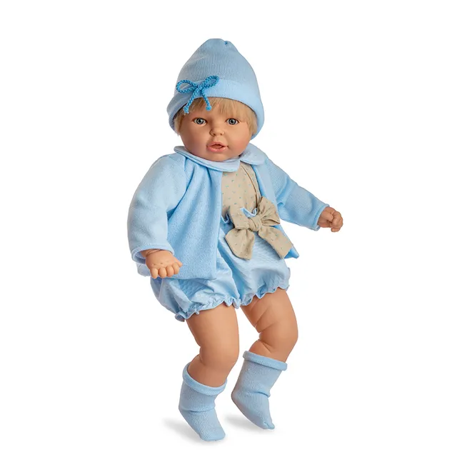 berjuan-ref-30079-mi-nene-mu-eco-blandito-de-60-cm-con-accesorios-de-lana-boutiq image 1