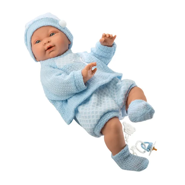 mu-ecas-llorens-beb-hugo-pijama-celeste-mu-eco-reci-n-nacido-articulado-45-cm-ba image 1
