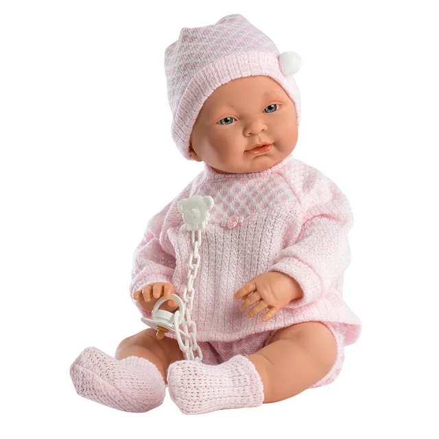 mu-ecas-llorens-sof-a-45-cm-reci-n-nacida-suave-ba-able-pijama-rosa image 1