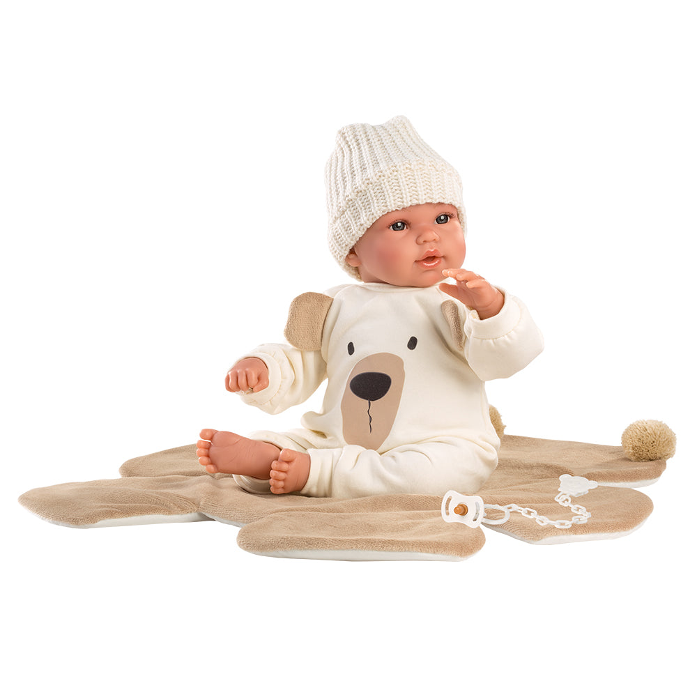 mu-ecas-llorens-baby-osito-blanco-mu-eco-reci-n-nacido-con-sonido-36-cm-pijama-o image 2